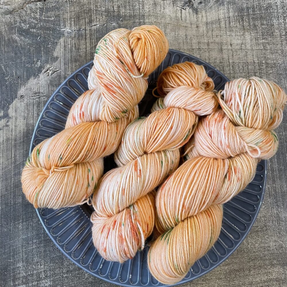 密林とオレンジ – 手染めソックヤーン | スーパーウォッシュメリノウール75% ナイロン25%