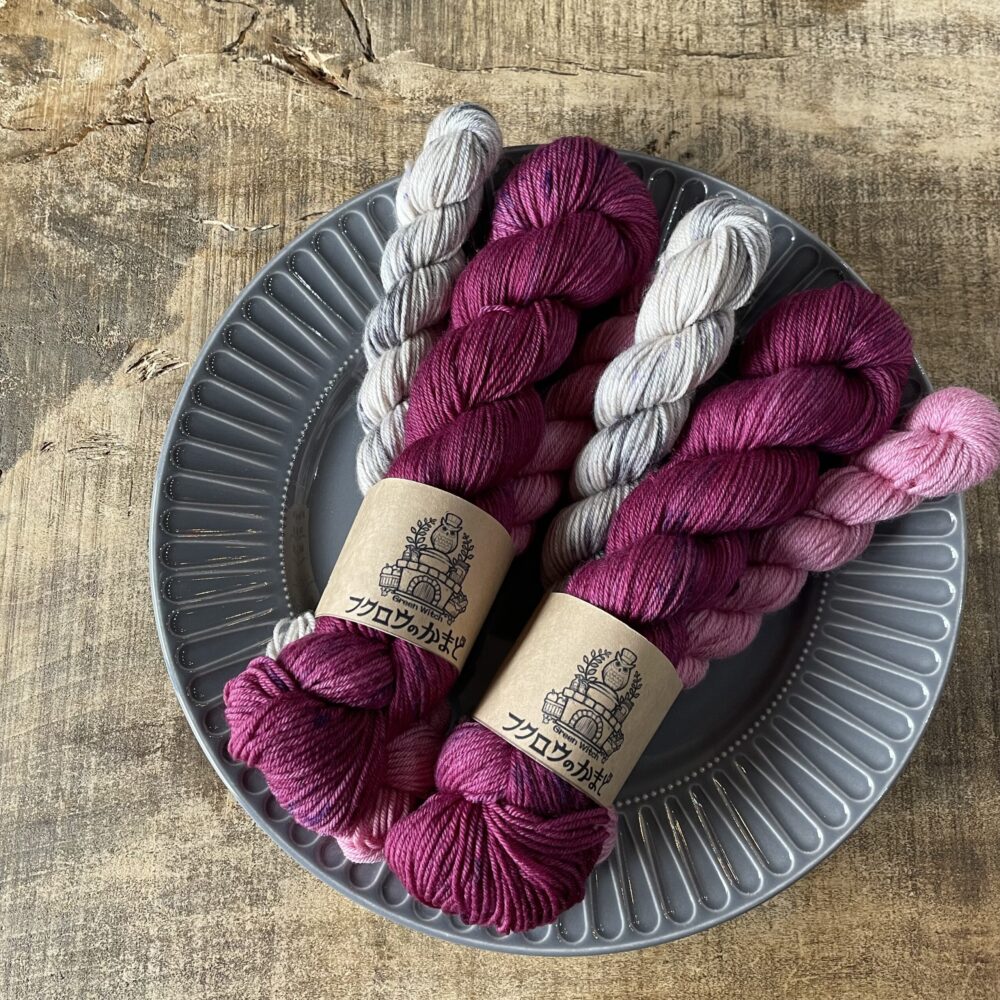 Dahlia|#818 / Lot.1|手染めソックセット